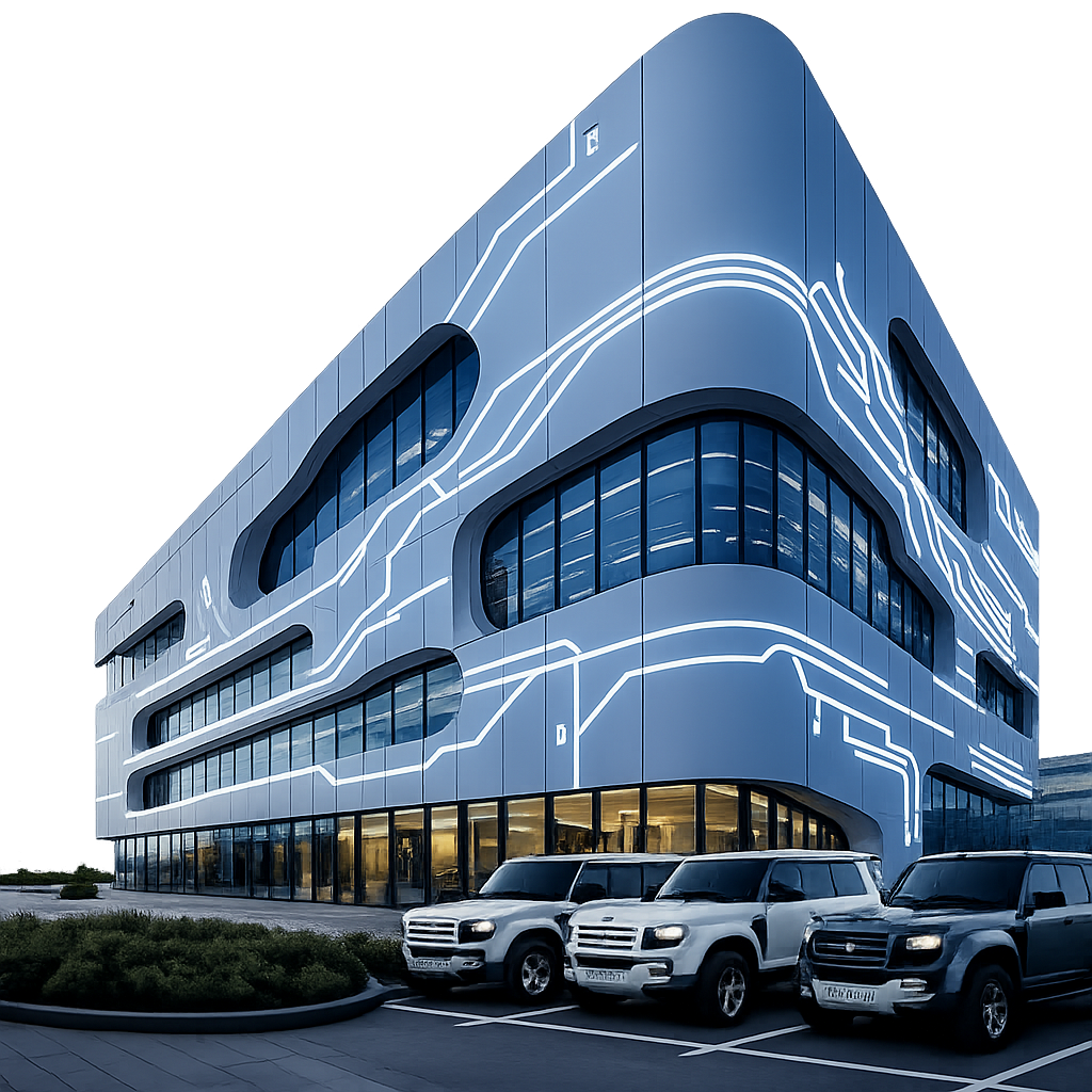 Hi-tech Photo Edits Building